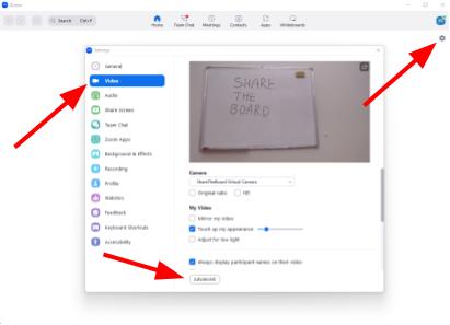 Screenshot on how to add the share the board app in zoom meeting manually