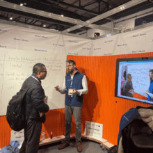 Interactive online whiteboard for teachers and students